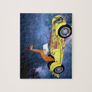 Girafe dans le puzzle de l'espace