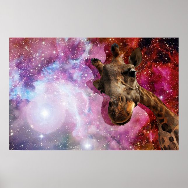 Girafe...dans l'espace ? ! Affiche (Devant)