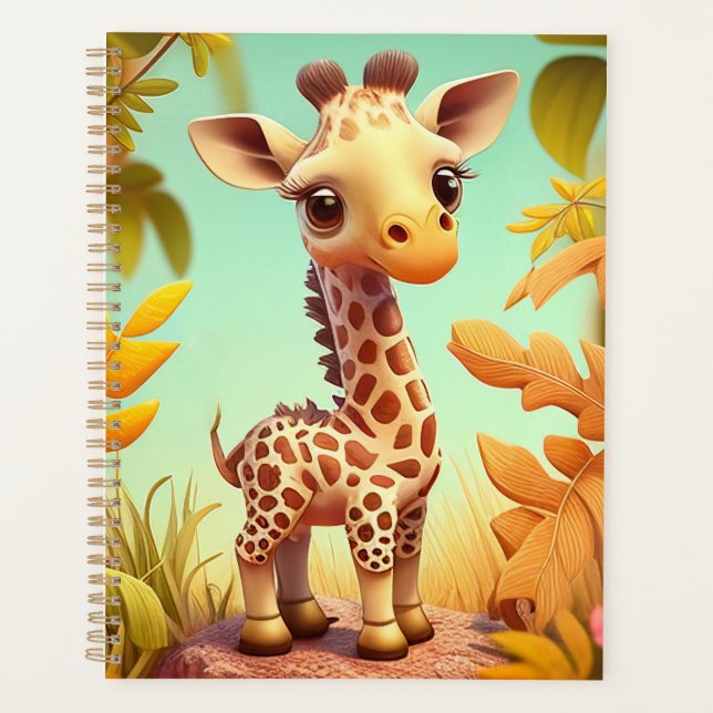 Girafe de bébé mignon tropical dessin animé-37560 (Devant)