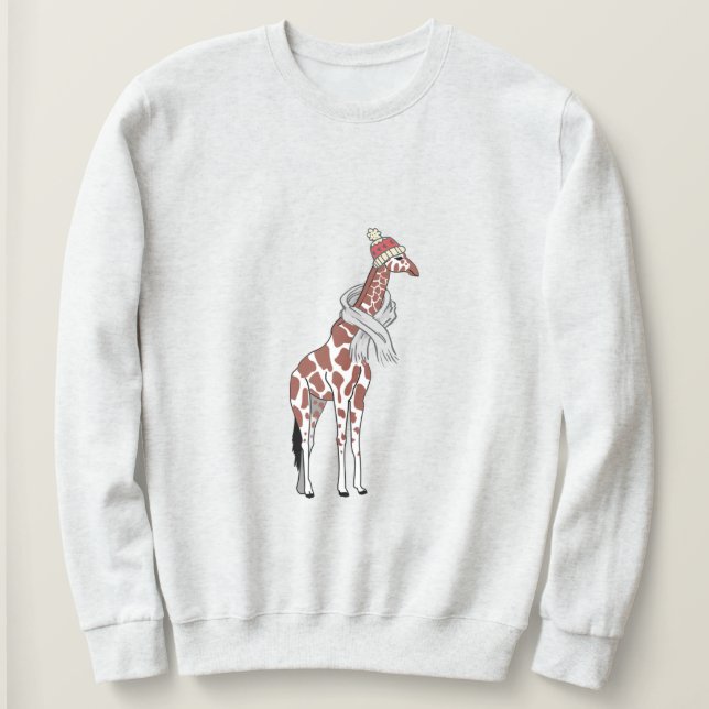 girafe d'hiver plus sweatshirt (Design devant)