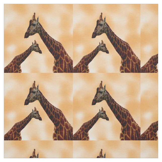 Girafe Double Ennui, Tissu en Coton (Échantillon)