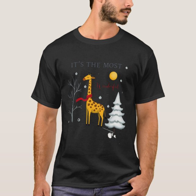 Girafe Drôle La Plus Merveilleuse Période T-Shirt  (Devant)