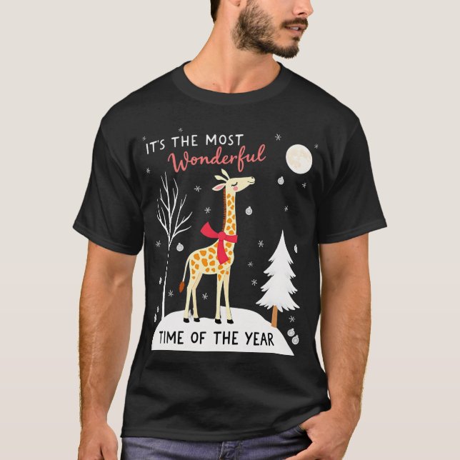 Girafe Drôle La Plus Merveilleuse Période T-Shirt  (Devant)