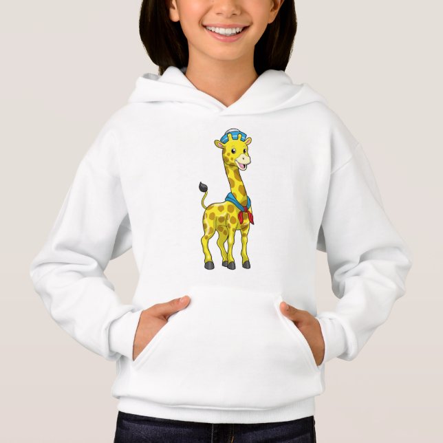 Girafe en voile avec casquette de voile (Devant)