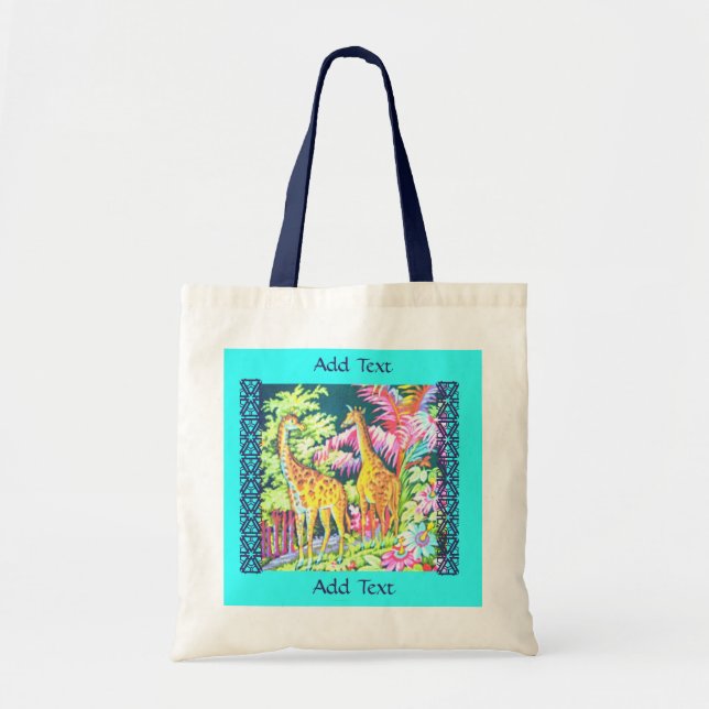 Girafe Fourre-tout de sac de girafe (Devant)