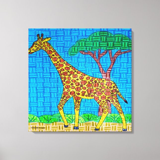 Girafe - Impression sur toile (Recto)
