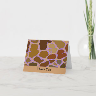 Girafe Imprimée Multicolore Merci