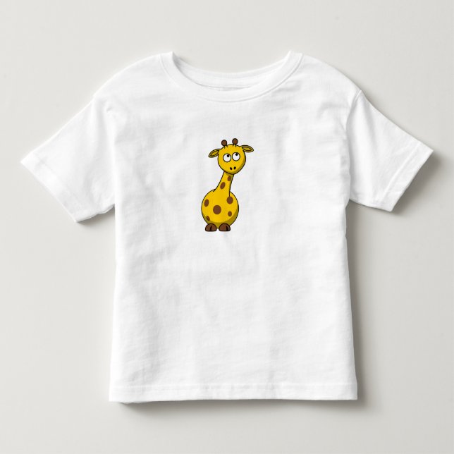 Girafe jaune animale mignonne - chandail de sweat (Devant)