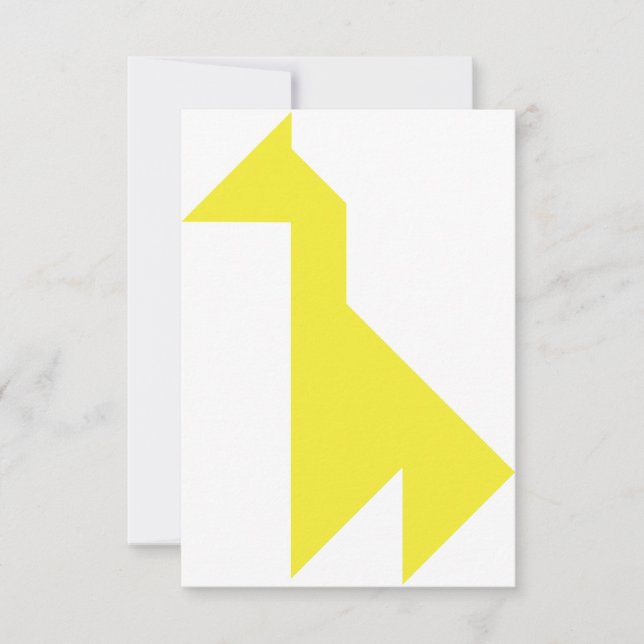 Girafe jaune Tangram (Devant)