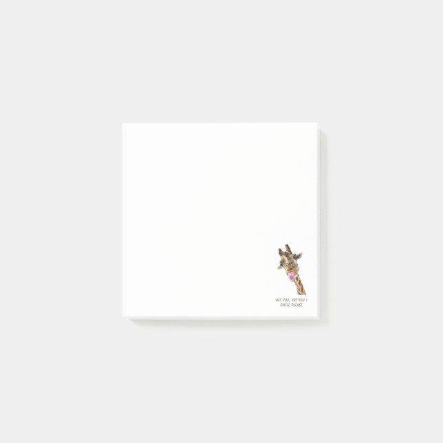 Girafe joueur Blocs-notes Funny Post-it® (Devant)