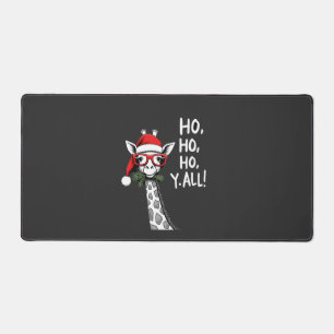 Girafe Mignonne Avec Chapeau De Père Noël Joyeux N