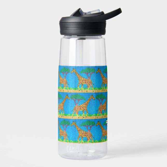 Girafe (motif) - Bouteille d'eau (Gauche)