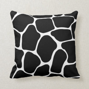 Girafe noir et blanc Imprimer Coussin américain Mo