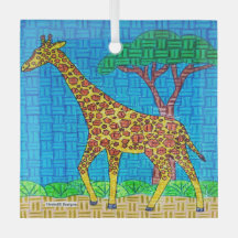 Girafe - Ornement en verre