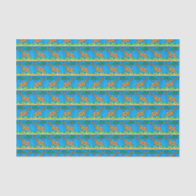 Girafe - Papier de soie (Recto)