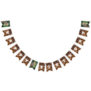 Girafe & Peau Imprimer Joyeux Drapeau de Bunting A