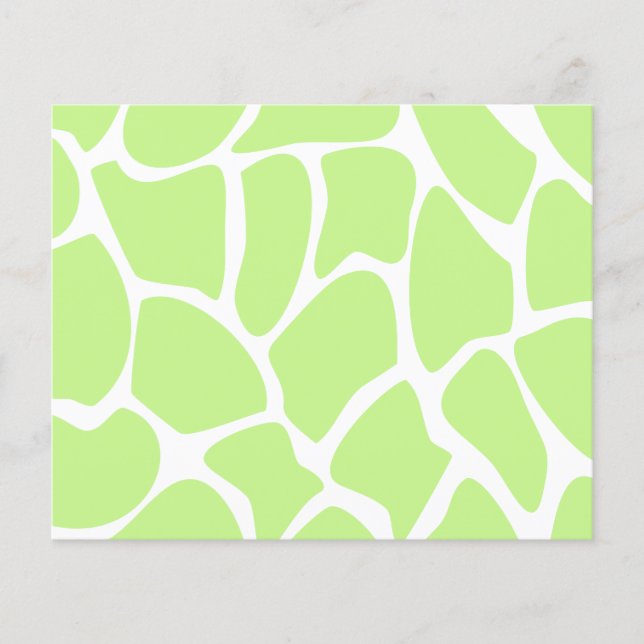 Girafe Print Pattern à Light Lime Green. (Devant)