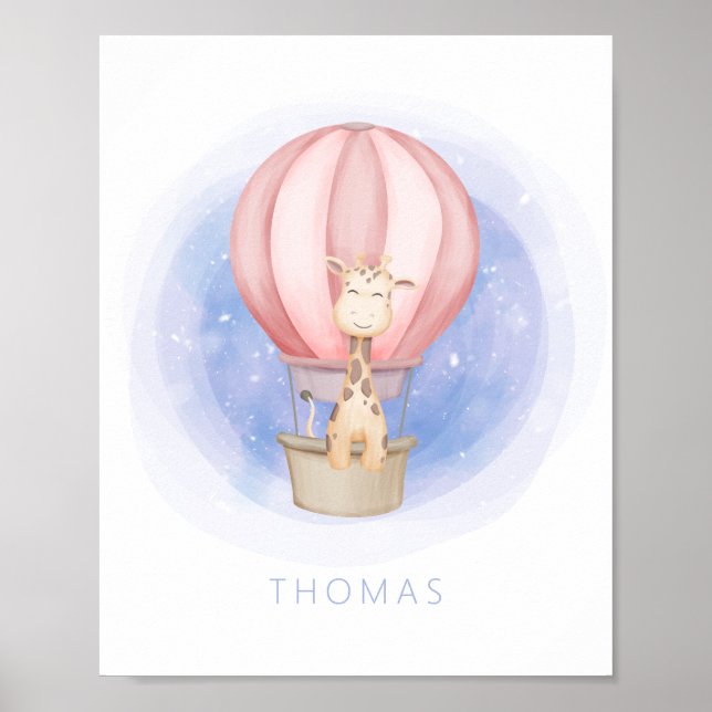 Girafe Rêveuse Art Mural Fantaisiste pour Chambre  (Devant)