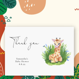 Girafe Sauvage - merci pour la baby shower