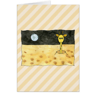 Girafe sur la lune