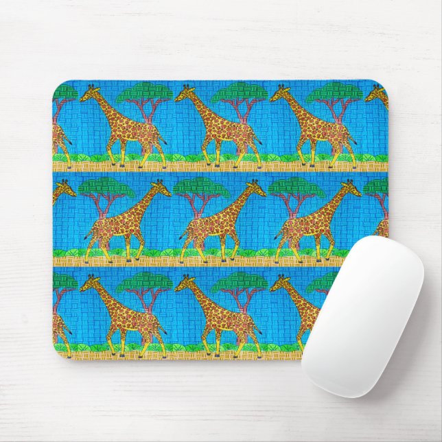Girafe - Tapis de souris (Avec souris)