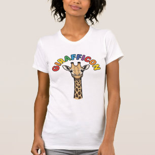 Girafe Vintage Icône Conception de T-shirt de Mign