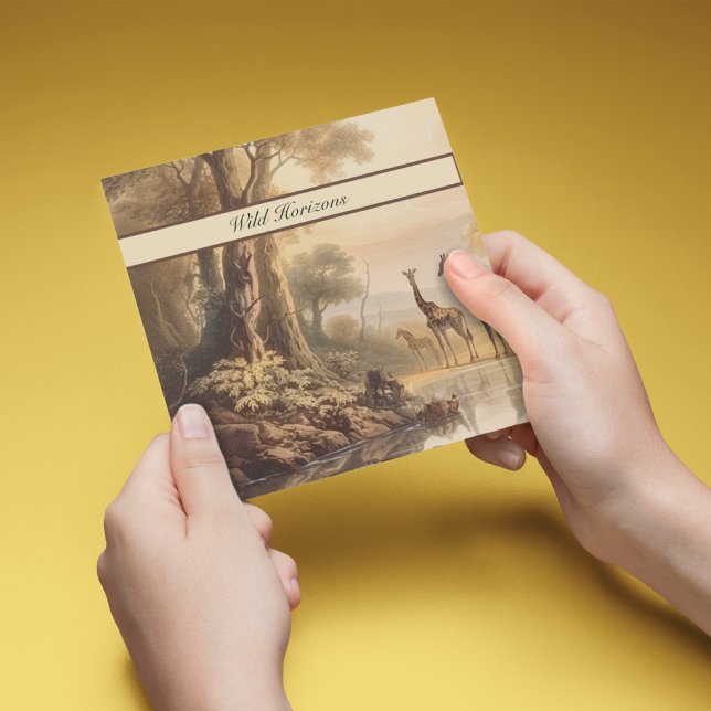 girafes botaniques vintages, personnalisables (Créateur téléchargé)