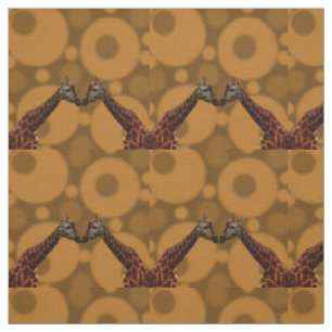 Girafes Des Années Soixante-Dix, Tissu De Coton