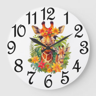 Girafes grande horloge