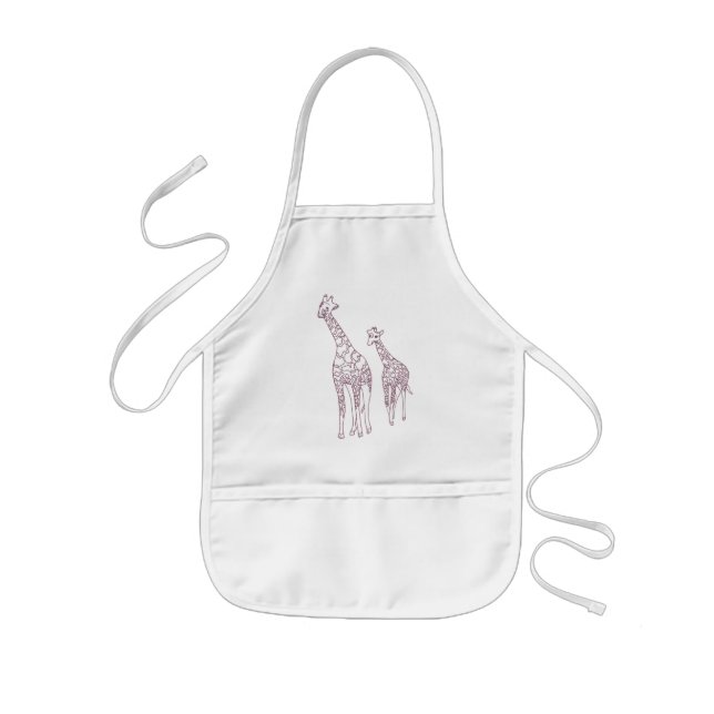 Girafes mère et enfant plan Tabliers (Devant)
