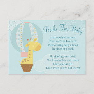Giraffe Balloon Baby shower Carte Livre Apporter U