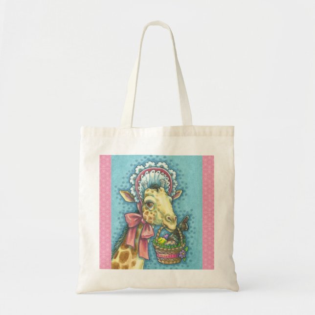 GIRAFFE BONNET DE PÂQUES, SAC FOURRE-TOUT PRINTEMP (Devant)