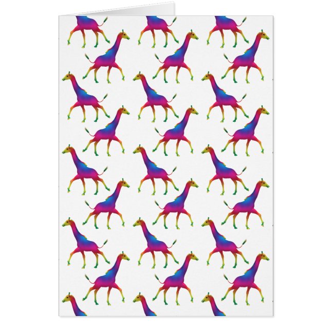 Giraffe de couleur arc-en-ciel (Devant)