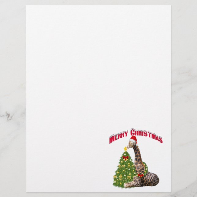 Giraffe de Noël (Devant)