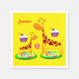 Giraffe de serviettes en papier