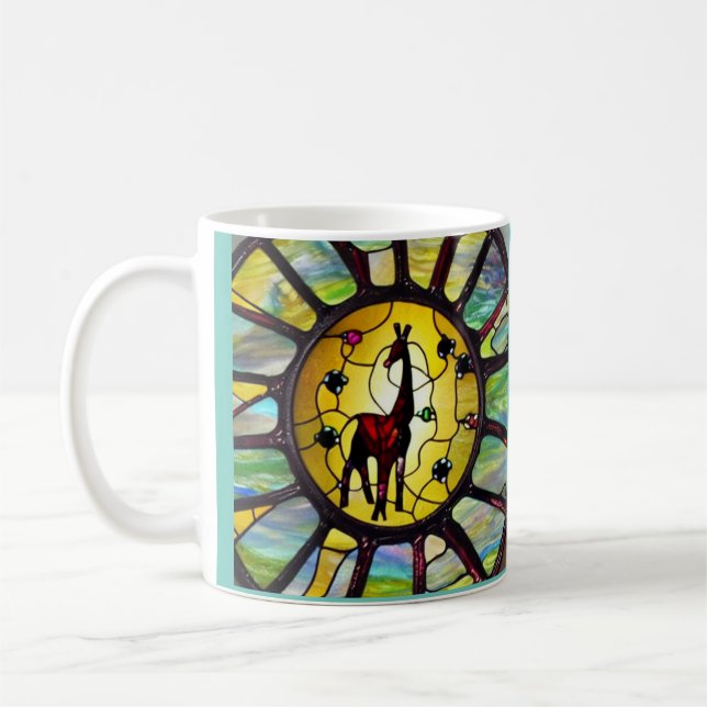 Giraffe de verre teint Café Mug (Gauche)