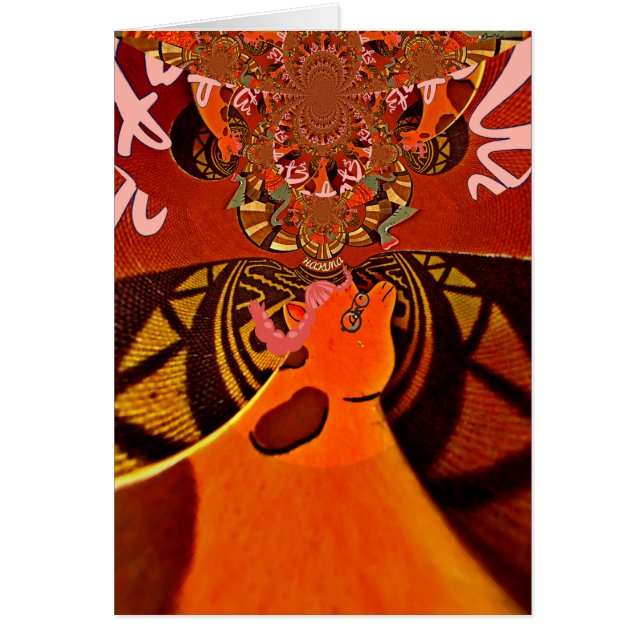 Giraffe drôle : Un charme africain kaléidoscopique (Devant)