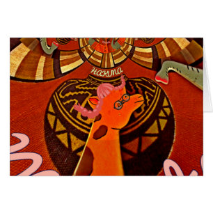 Giraffe drôle : Un charme africain kaléidoscopique