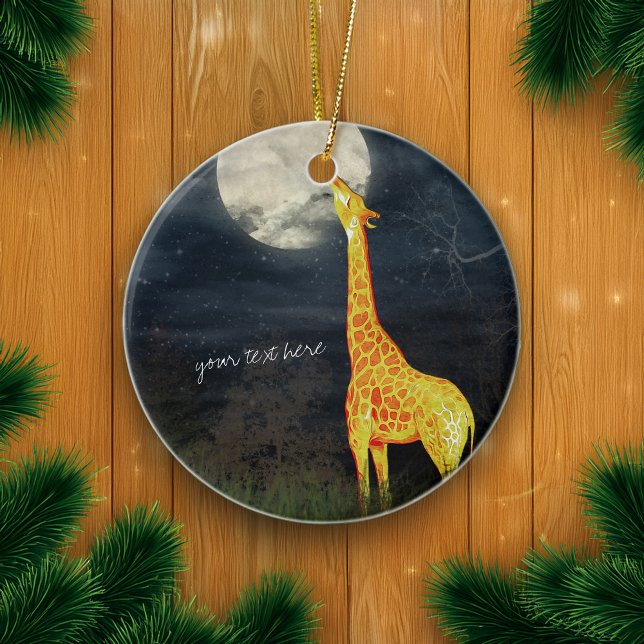 Giraffe et Lune | Décoration personnalisée (Créateur téléchargé)