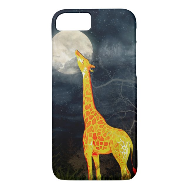 Giraffe et Lune iPhone Samsung Galaxy S6/S5 Coque (Dos)
