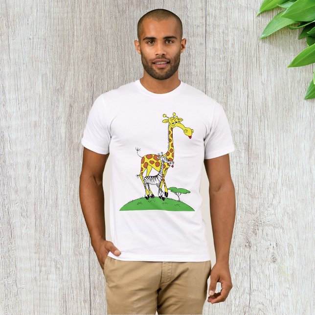 Giraffe Et T-Shirt Zebra Mens (Créateur téléchargé)