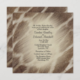 Giraffe Faire-part de mariage