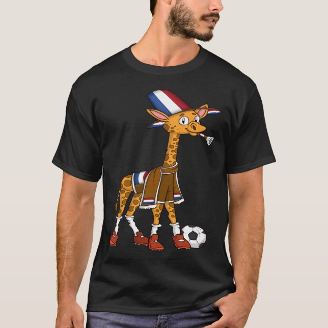 Giraffe Fan Holland Pullover Sweat - shirt à capuc (Devant)