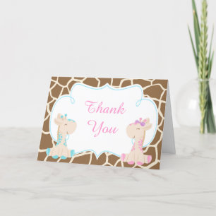 Giraffe fille mignonne Merci