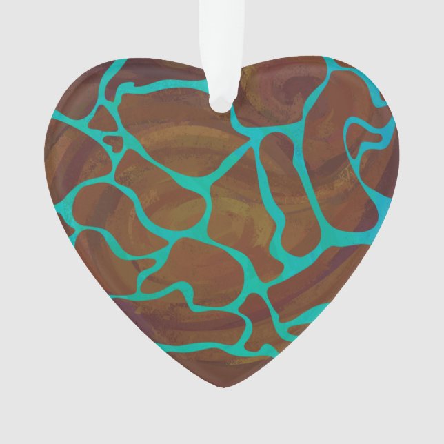 Giraffe Impression Brown et Turquoise (devant)