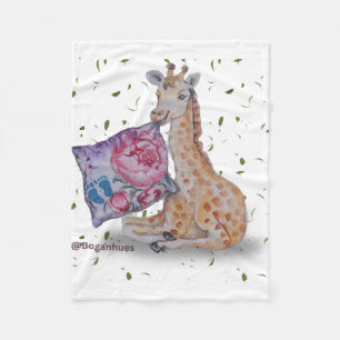 Giraffe Imprimer Bébé Couverture en polaire