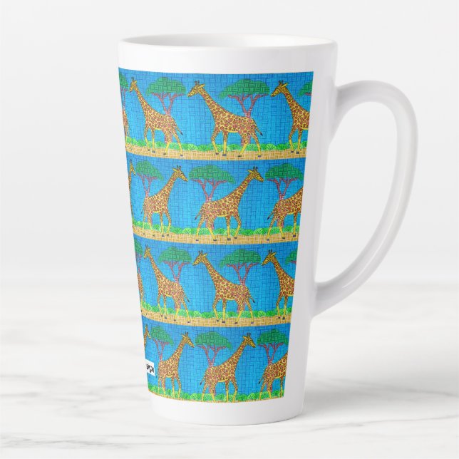 Giraffe - Latte Mug (Droite)