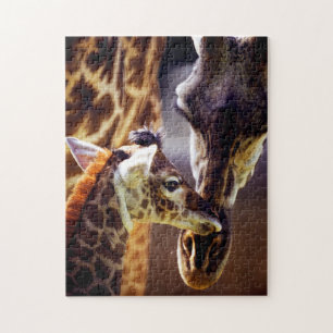 Giraffe, maman et veau, Jigsaw Puzzle