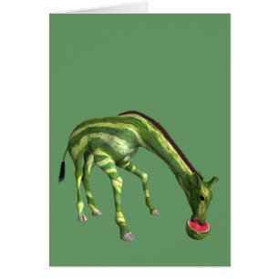 Giraffe Manger de la pastèque
