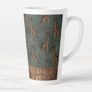 Giraffe Or Élégant Chic élégant Bronze Latte Mug